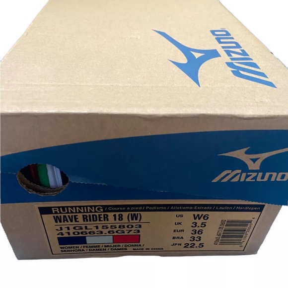 Mizuno Wave Rider 18 Boston Marathon Women's Running (6 B(M) US, Boston Marathon - Picture 4 of 5